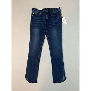 7 for all mankind Womens Jeans The Ankle Skinny Sz 14 Dark Wash Denim Lustre NWT